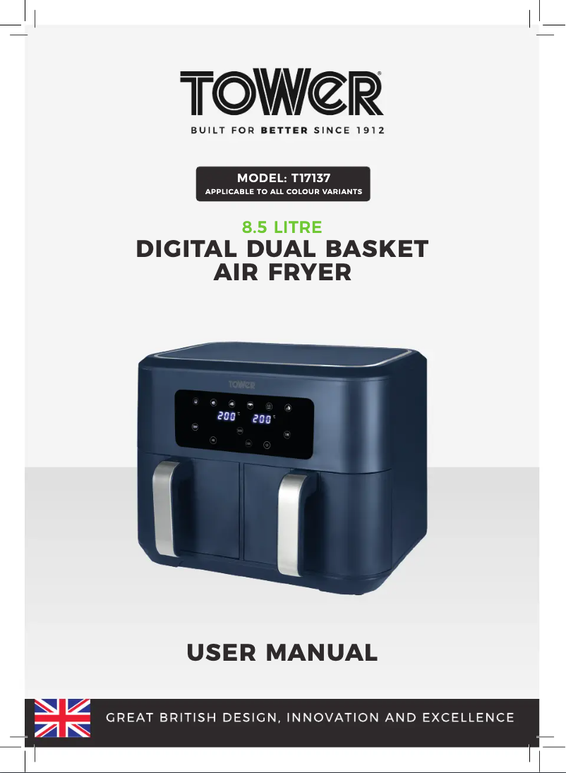 Page 1 de la notice Manuel utilisateur Tower T17137