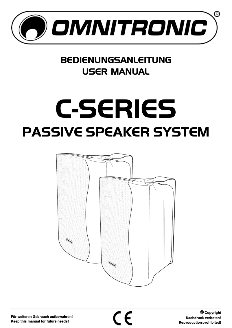 Page n°1 - Manuel utilisateur Omnitronic C-50