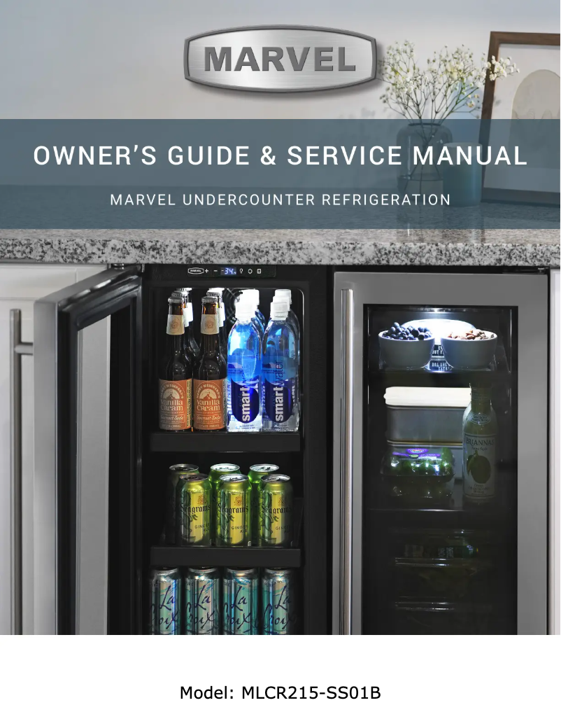 Page n°1 - Manuel utilisateur Marvel MLCR215-SS01B