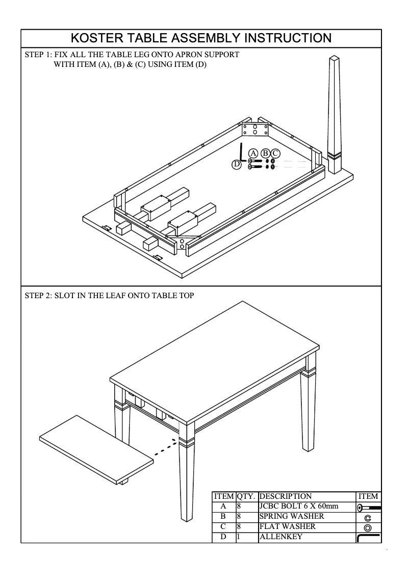 Página 1 del manual Manual de usuario Talgø Koster (120x80)
