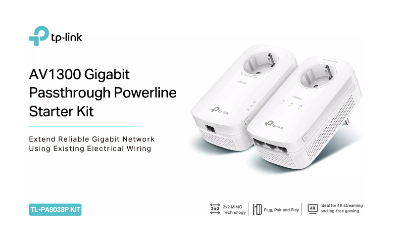 Page n°1 - Fiche technique TP-Link TL-PA8033P