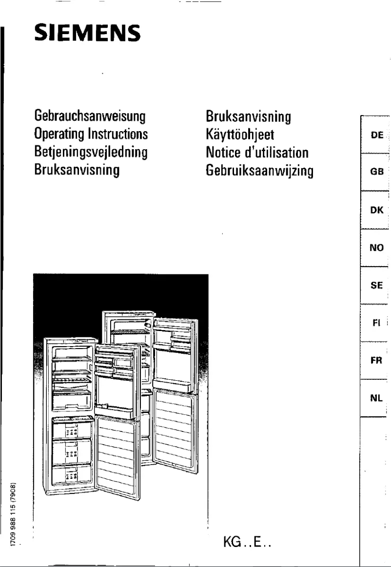 Page n°1 - Manuel utilisateur Siemens KG32FF1