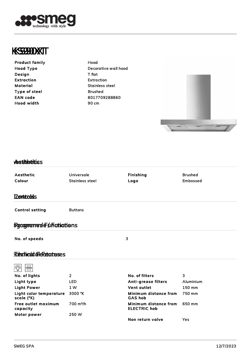 Image de la première page du manuel de l'appareil KS90XT