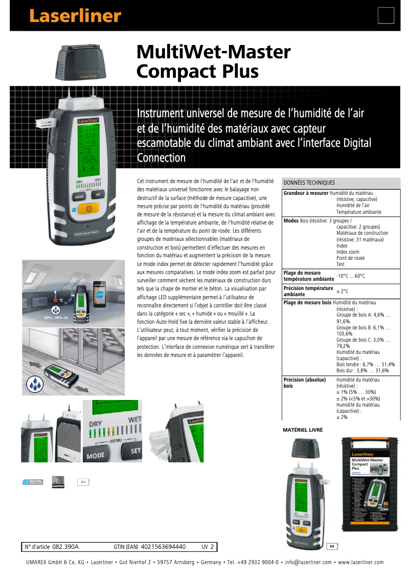 Image de la première page du manuel de l'appareil MultiWet-Master Compact Plus