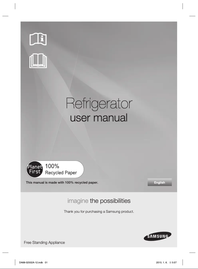 Page n°1 - Manuel utilisateur Samsung RS12SW