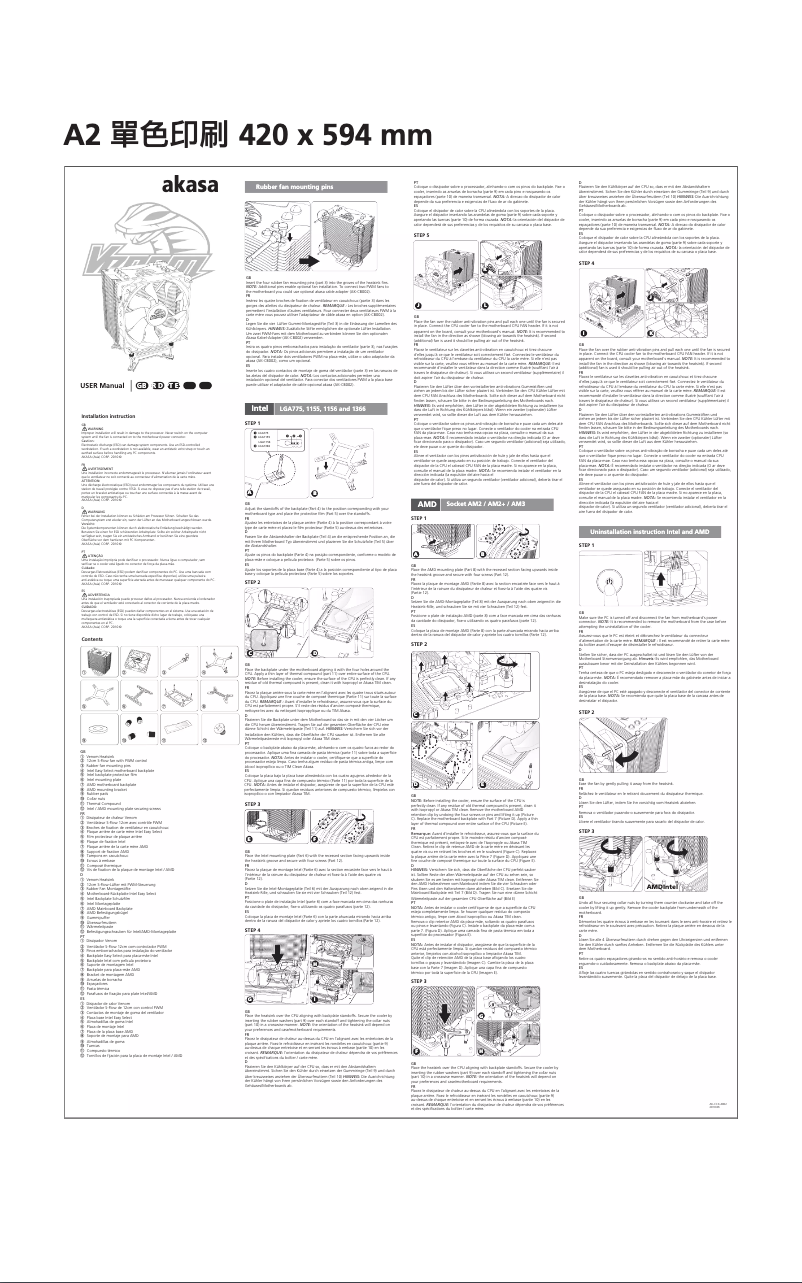 Image de la première page du manuel de l'appareil AK-CCX-4002HPV2