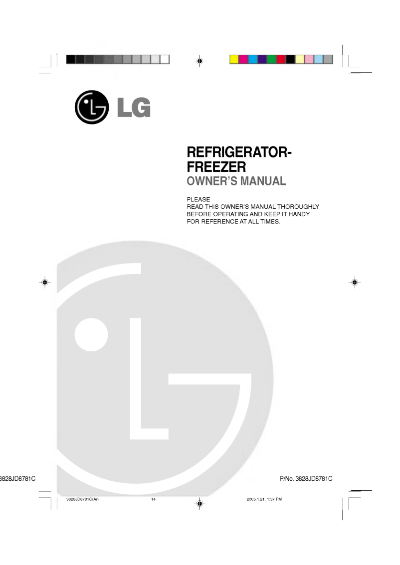Page n°1 - Manuel utilisateur LG GR-S652ZBQ