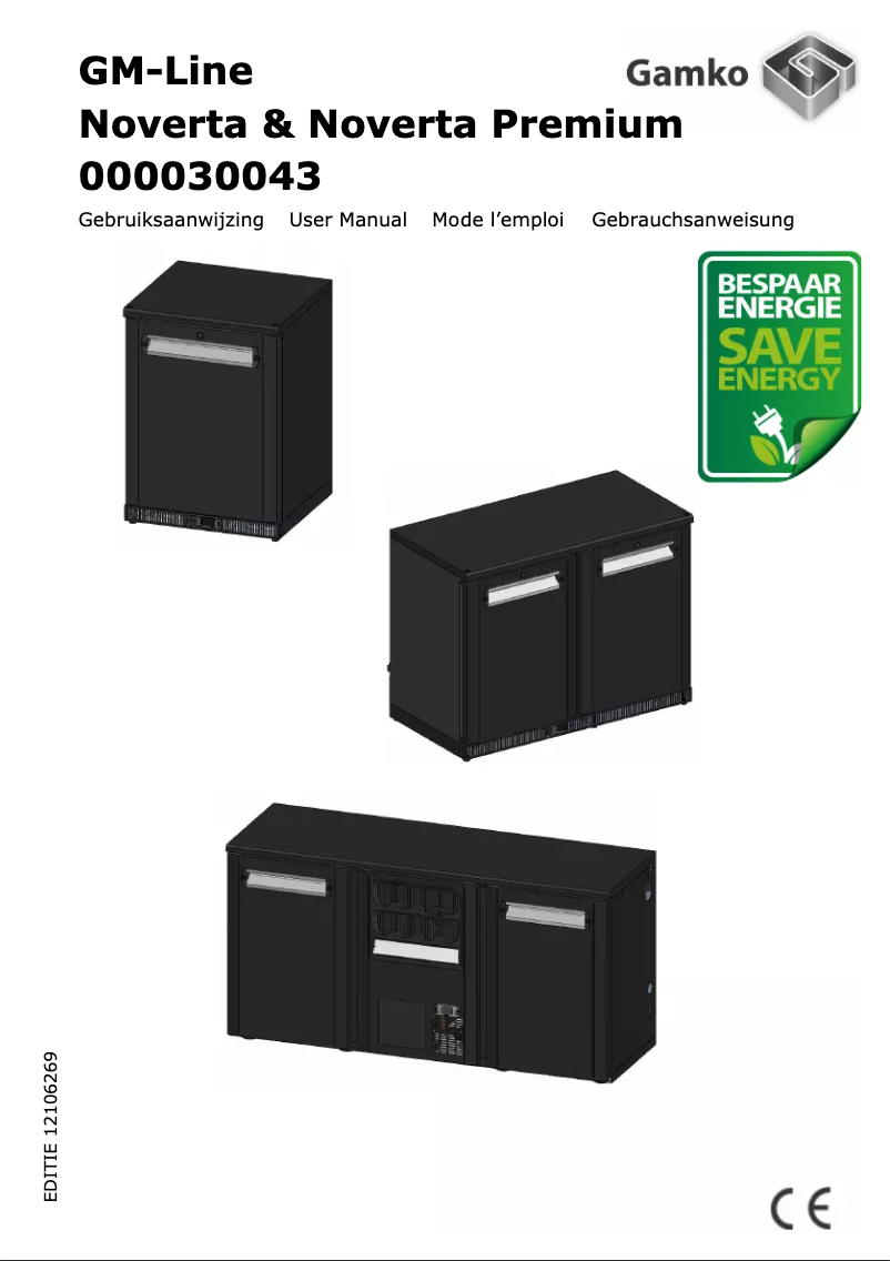 Page n°1 - Manuel utilisateur Gamko Noverta 000030043