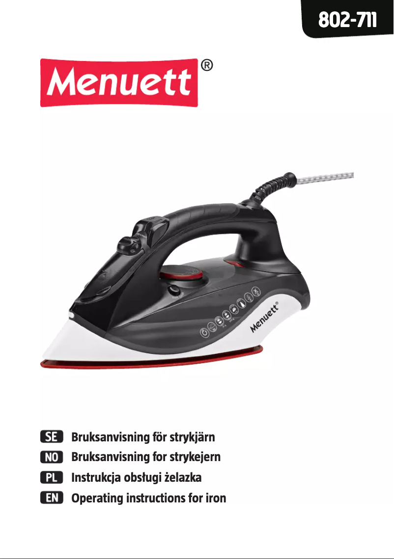 Page 1 de la notice Manuel utilisateur Menuett 802-711