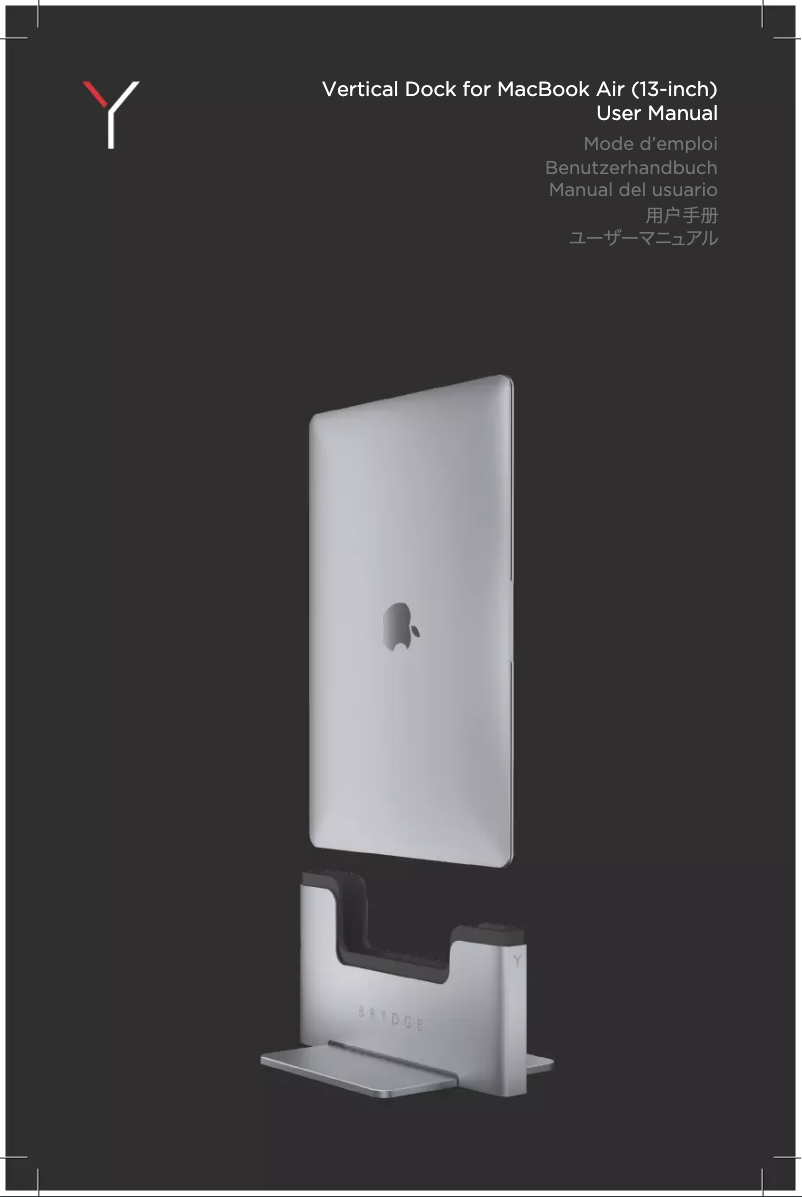 Page n°1 - Manuel utilisateur Brydge Vertical Dock Macbook Air