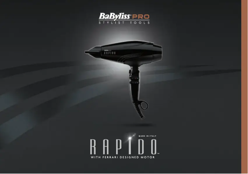 Page n°1 - Manuel utilisateur BaByliss Rapido 5336U