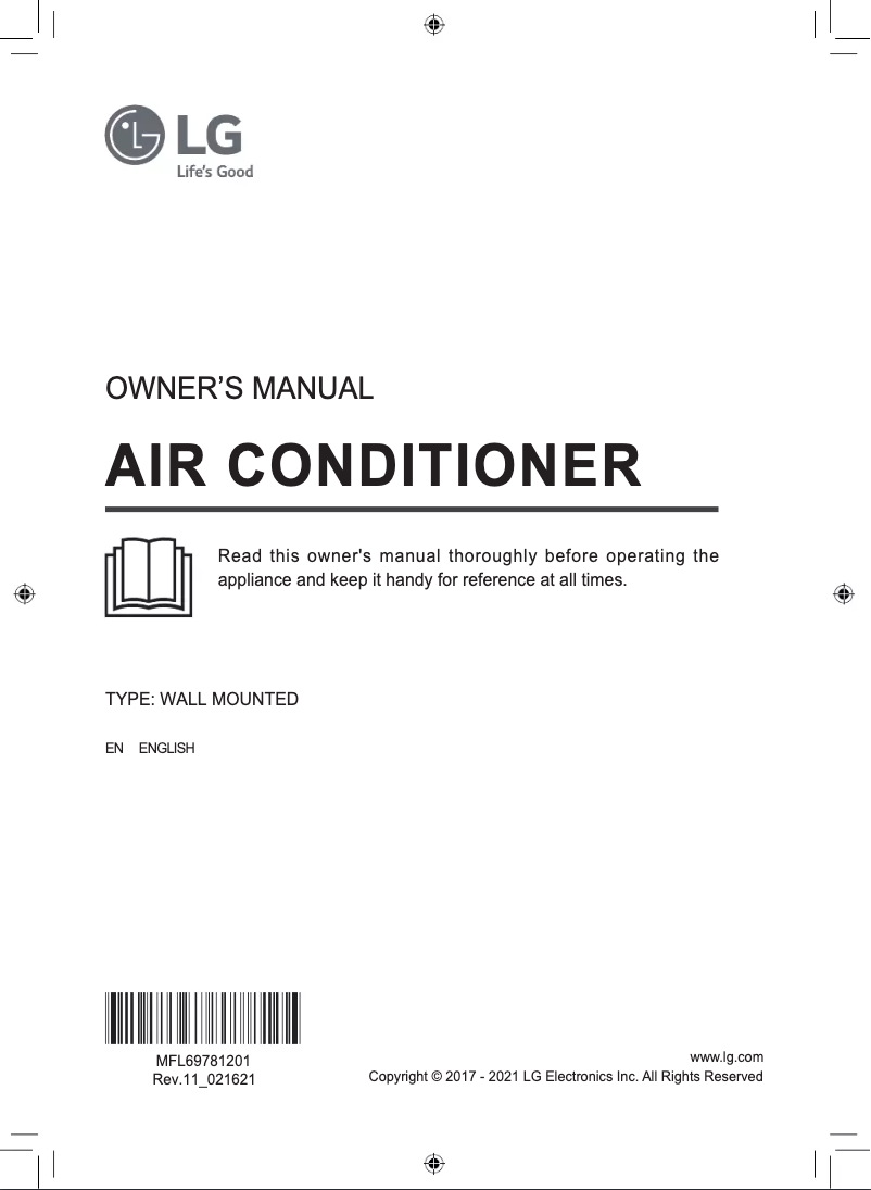 Page n°1 - Manuel utilisateur LG BSNQ126HBR0