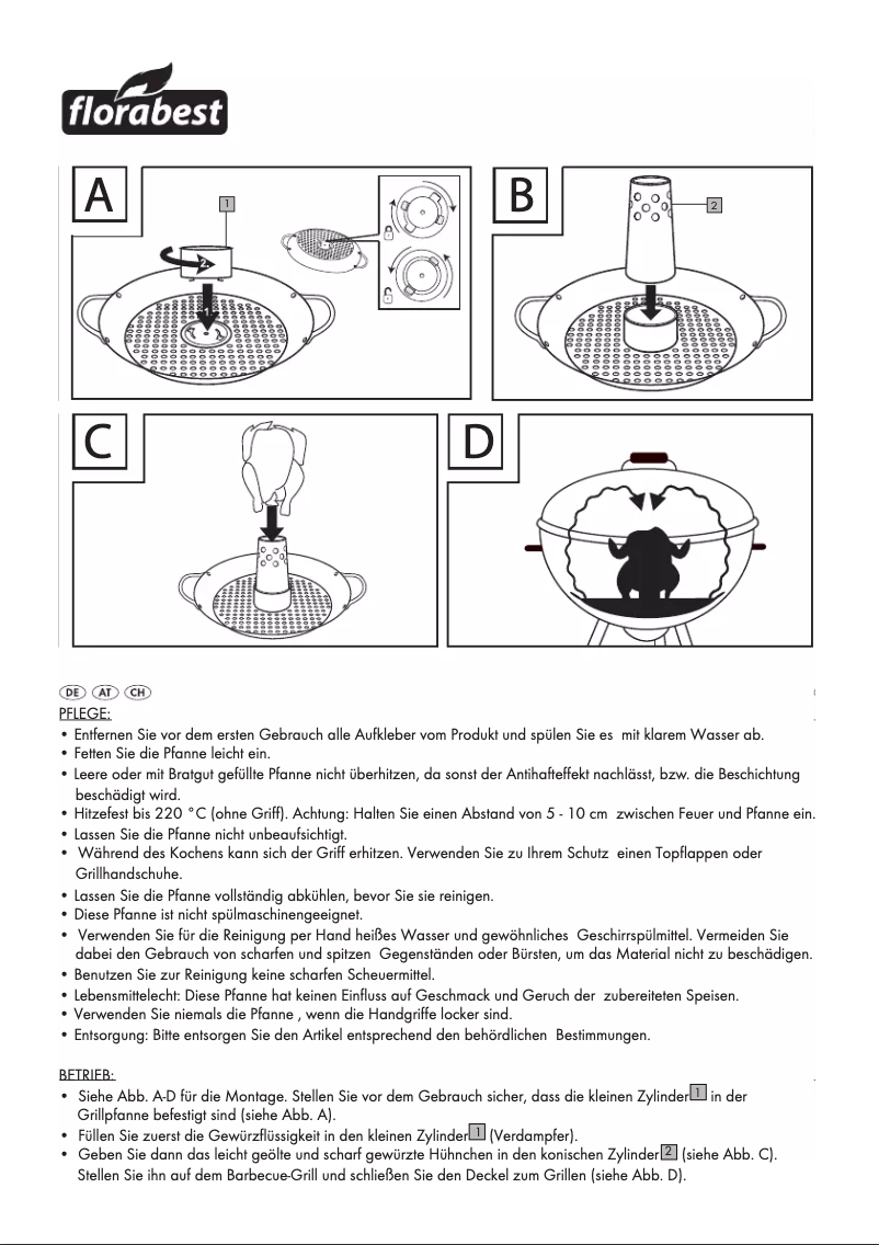 Page 1 de la notice Manuel utilisateur Florabest HG00372D