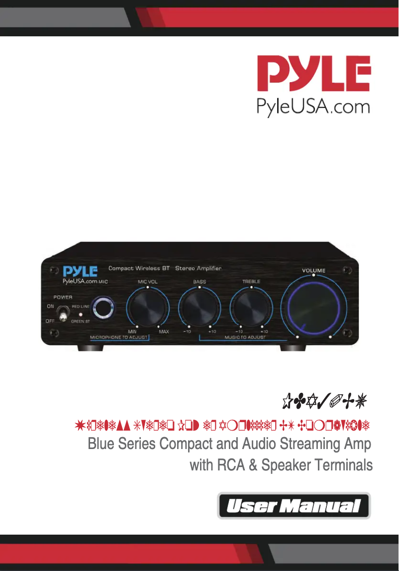 Page 1 de la notice Manuel utilisateur Pyle PDA30BU