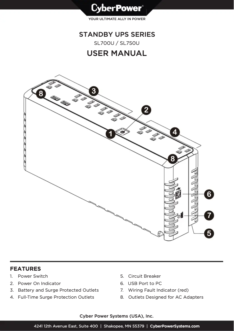 Imagen de la primera página del manual del dispositivo Standby SL700U