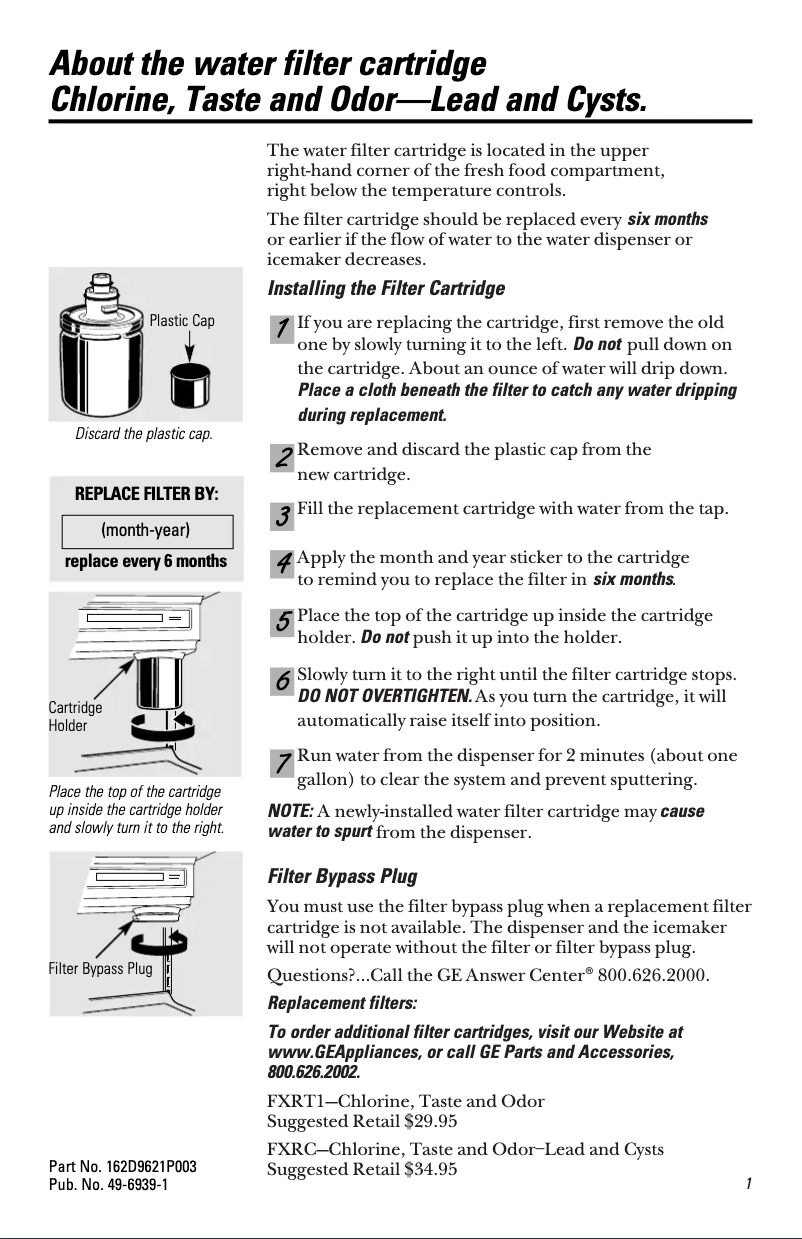 Image de la première page du manuel de l'appareil FXRC1
