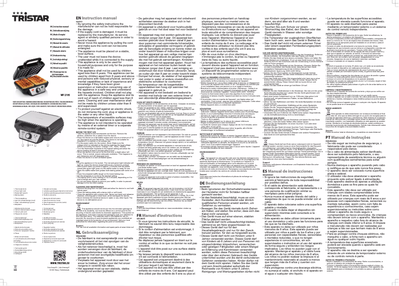 Image de la première page du manuel de l'appareil WF-2195