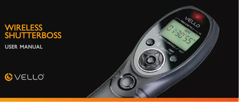 Image de la première page du manuel de l'appareil ShutterBoss III