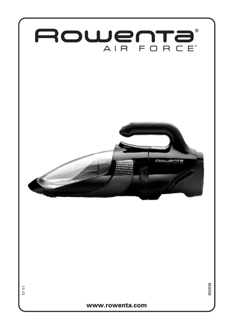 Página 1 del manual Manual de usuario Rowenta Air Force AC925