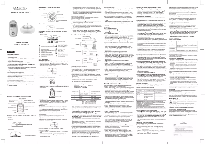 Image de la première page du manuel de l'appareil Babylink 250