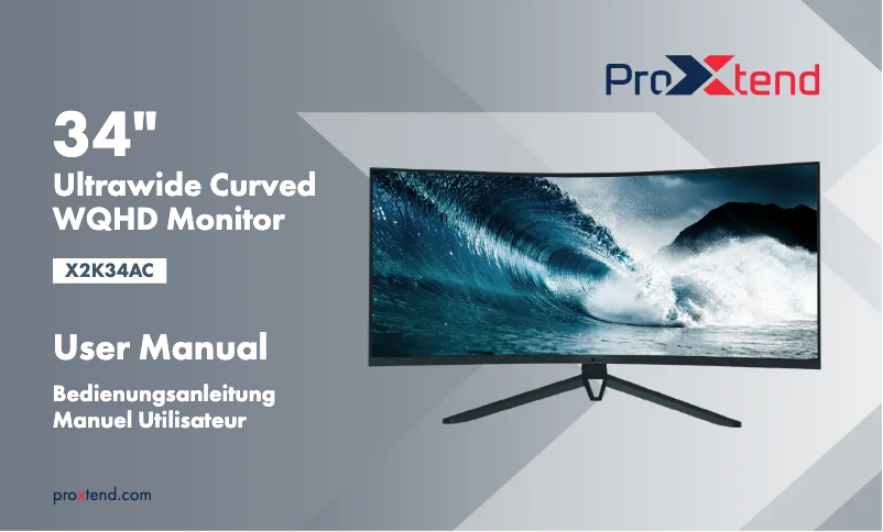 Page 1 de la notice Manuel utilisateur ProXtend PX-D3434141