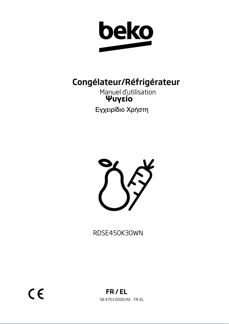 Image de la première page du manuel de l'appareil RDSE450K30WN