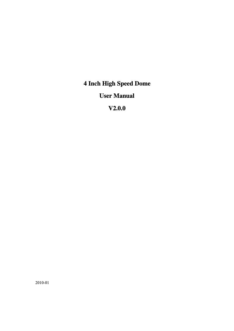 Imagen de la primera página del manual del dispositivo DS-2DF1-402