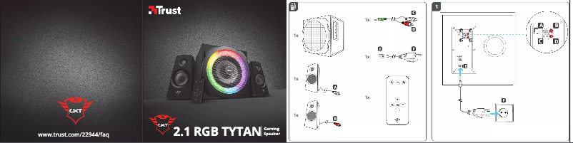 Image de la première page du manuel de l'appareil 2.1 RGB Tytan GXT 629