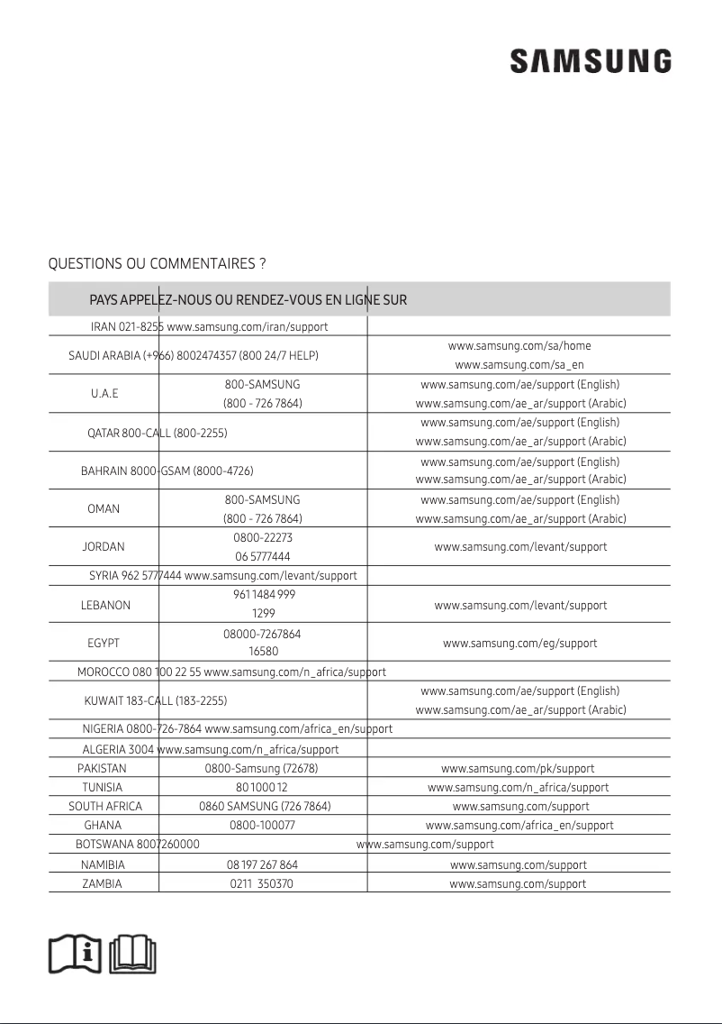 Page 1 de la notice Manuel utilisateur Samsung AR12MSFHDWKNJO