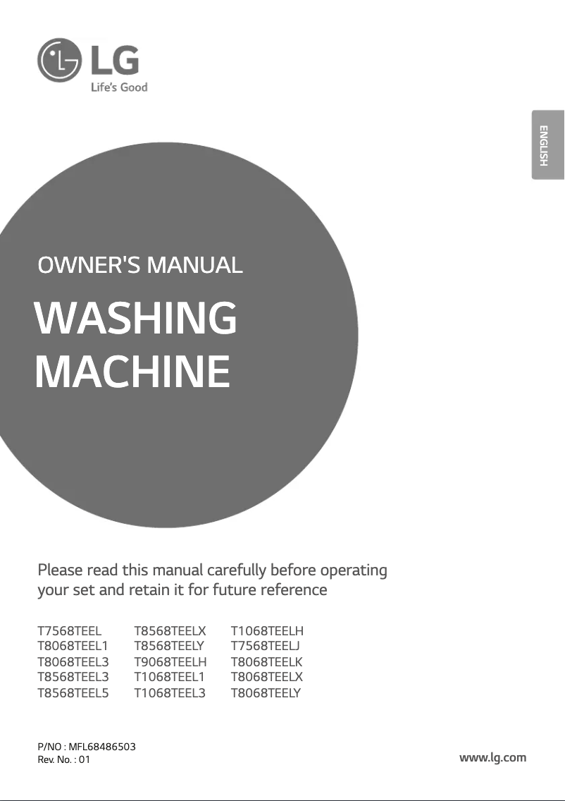 Image de la première page du manuel de l'appareil T8568TEEL5