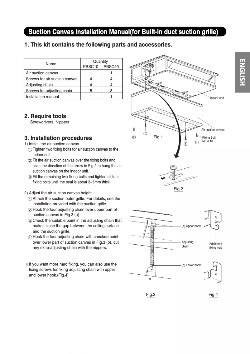 Page n°1 - Manuel utilisateur LG PBSC40