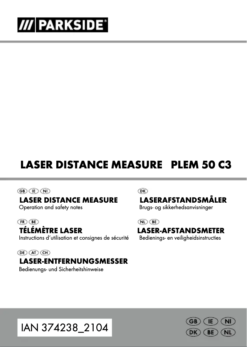 Page n°1 - Manuel utilisateur Parkside PLEM 50 C3