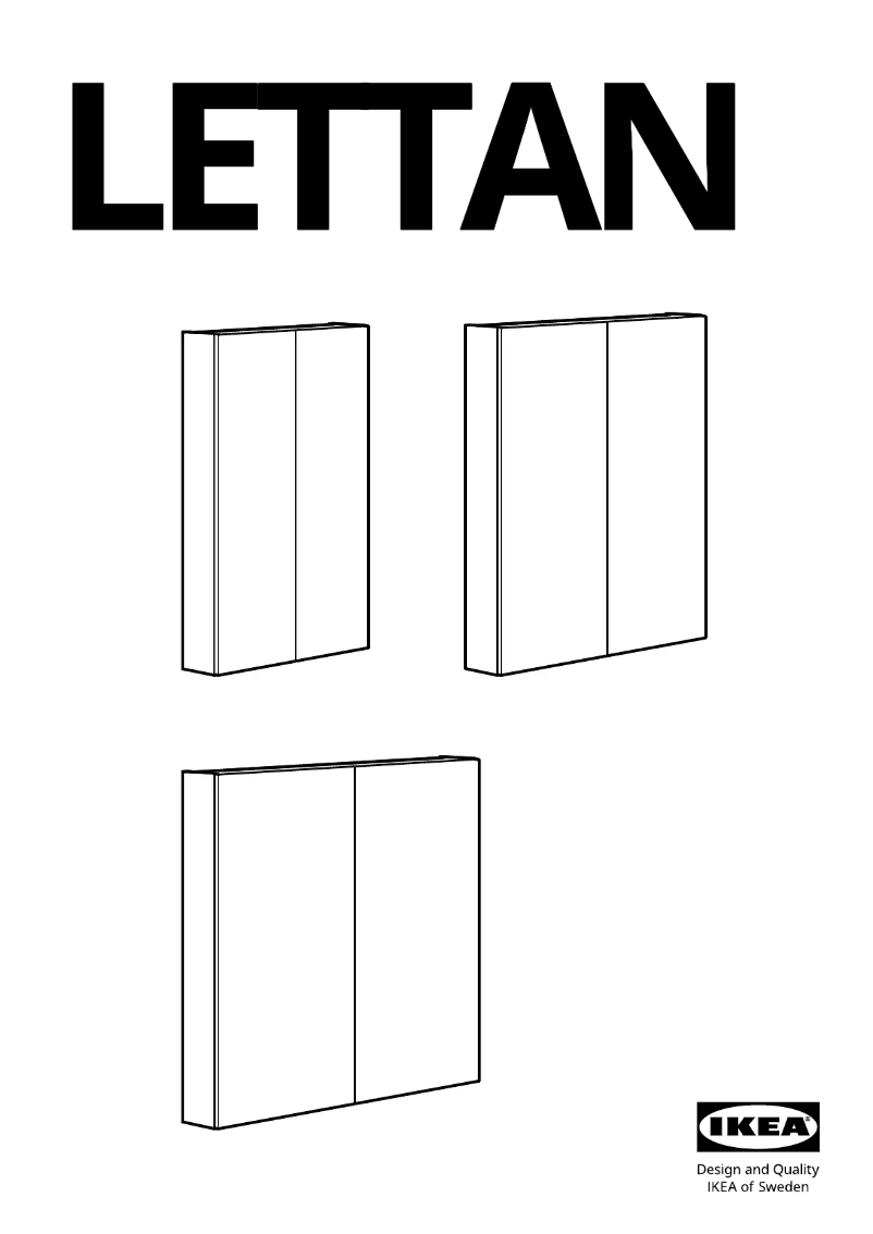 Página 1 del manual Manual de usuario Ikea LETTAN 905.355.02