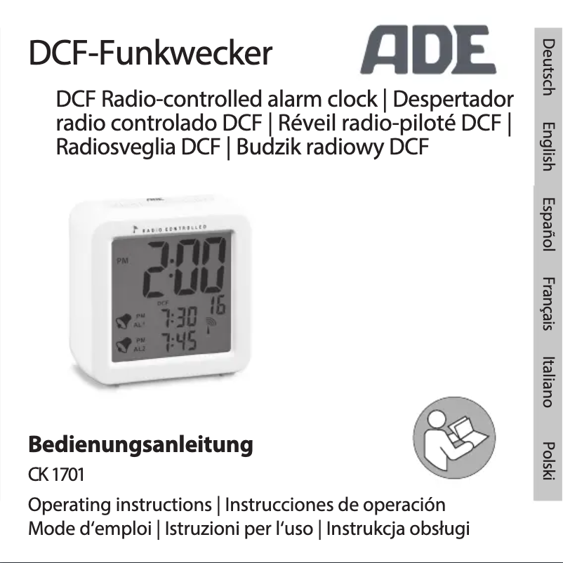 Image de la première page du manuel de l'appareil CK 1701