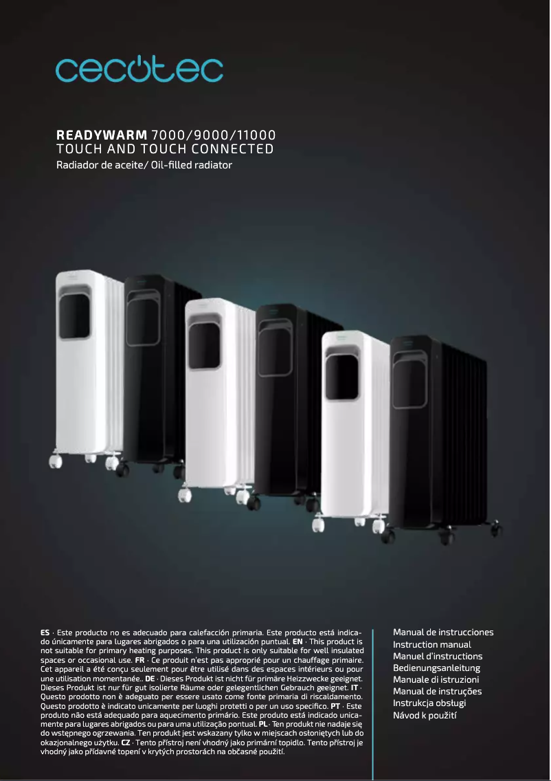 Page n°1 - Manuel utilisateur Cecotec ReadyWarm 9000 Touch