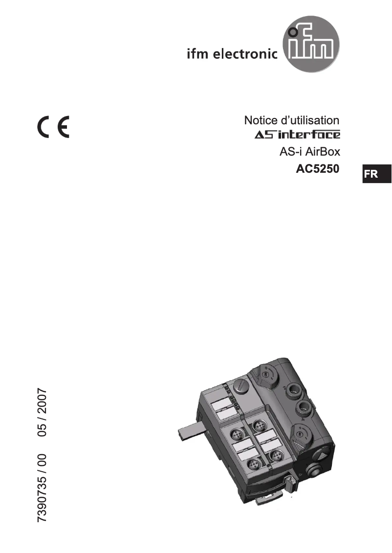 Page n°1 - Manuel utilisateur IFM AC5250