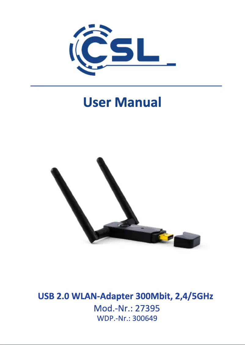 Página 1 del manual Manual de usuario CSL 300649