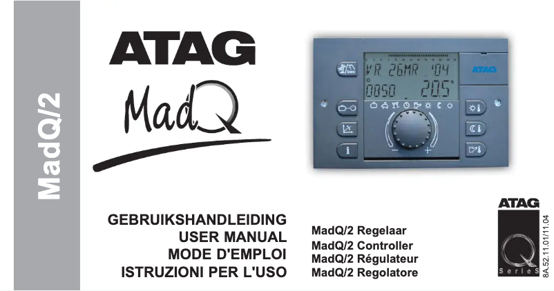 Page 1 de la notice Manuel utilisateur Atag MadQ-2