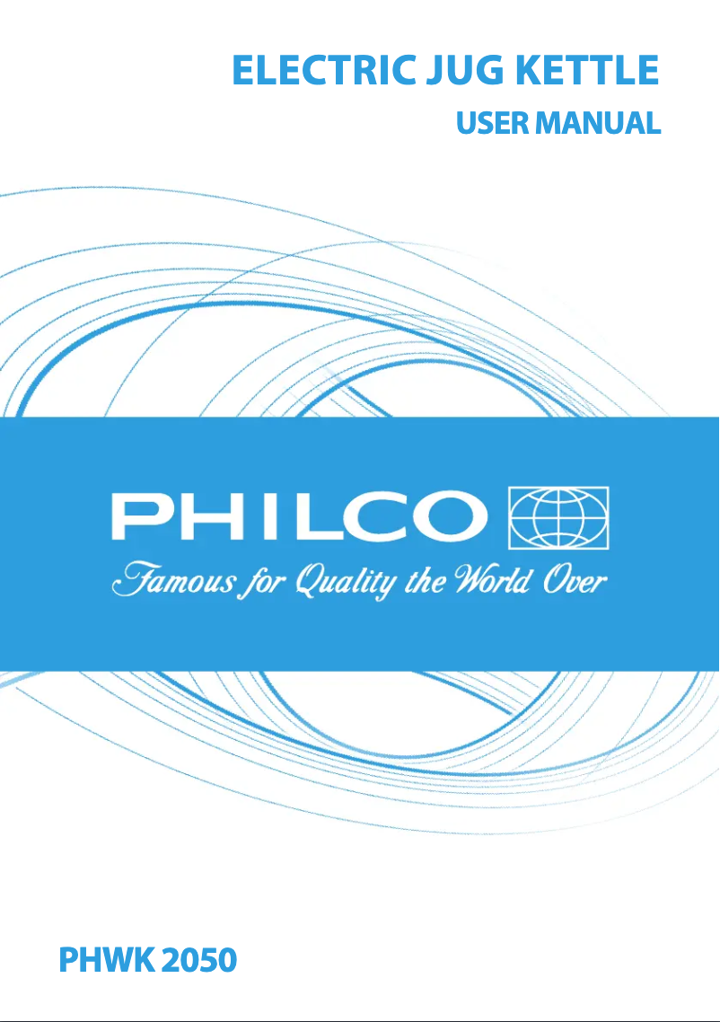 Page 1 de la notice Manuel utilisateur Philco PHWK 2050