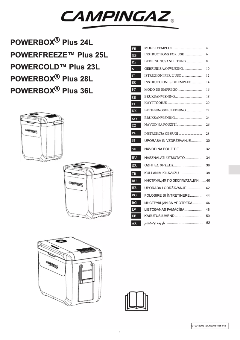 Image de la première page du manuel de l'appareil PowerBox Plus 24L
