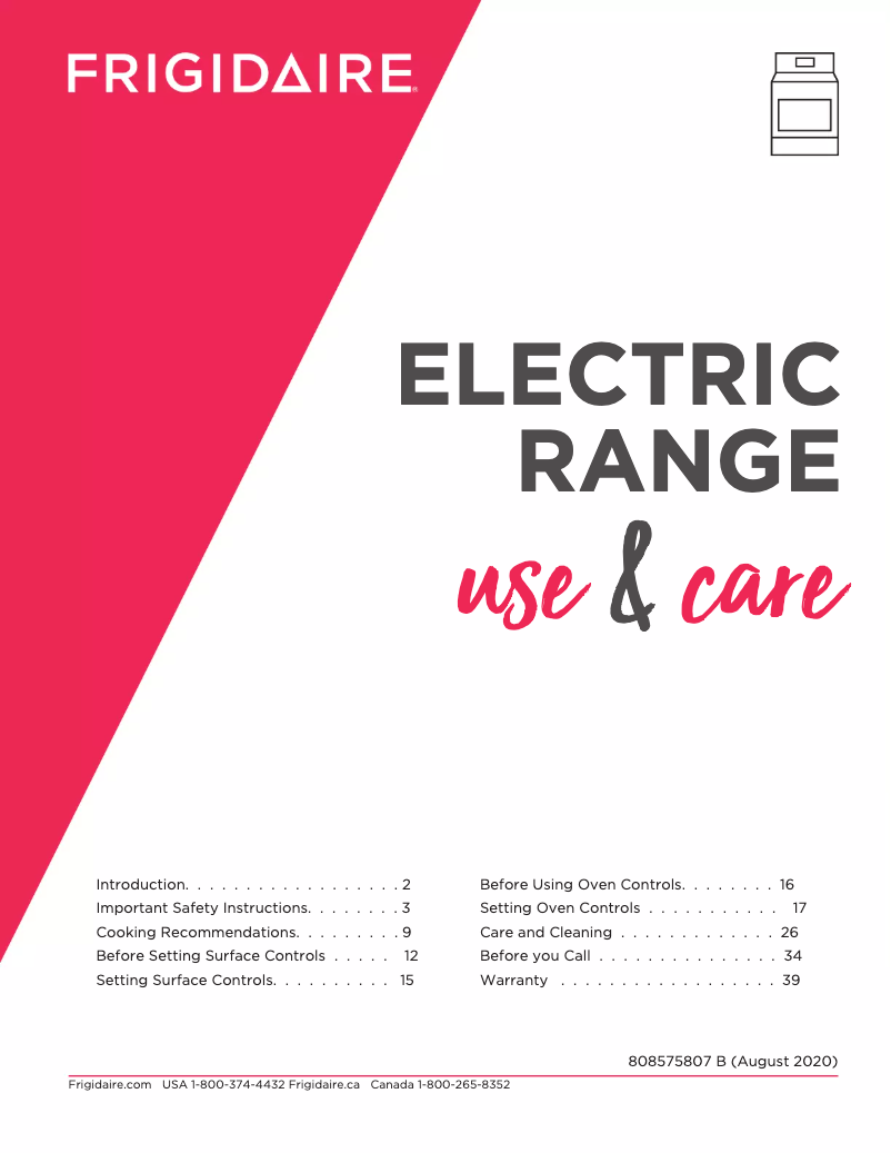 Image de la première page du manuel de l'appareil FCFE2425AS