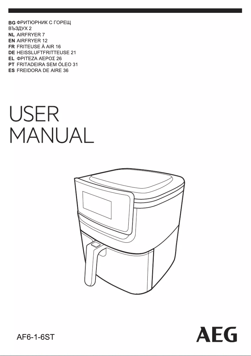 Image de la première page du manuel de l'appareil AF6-1-6ST