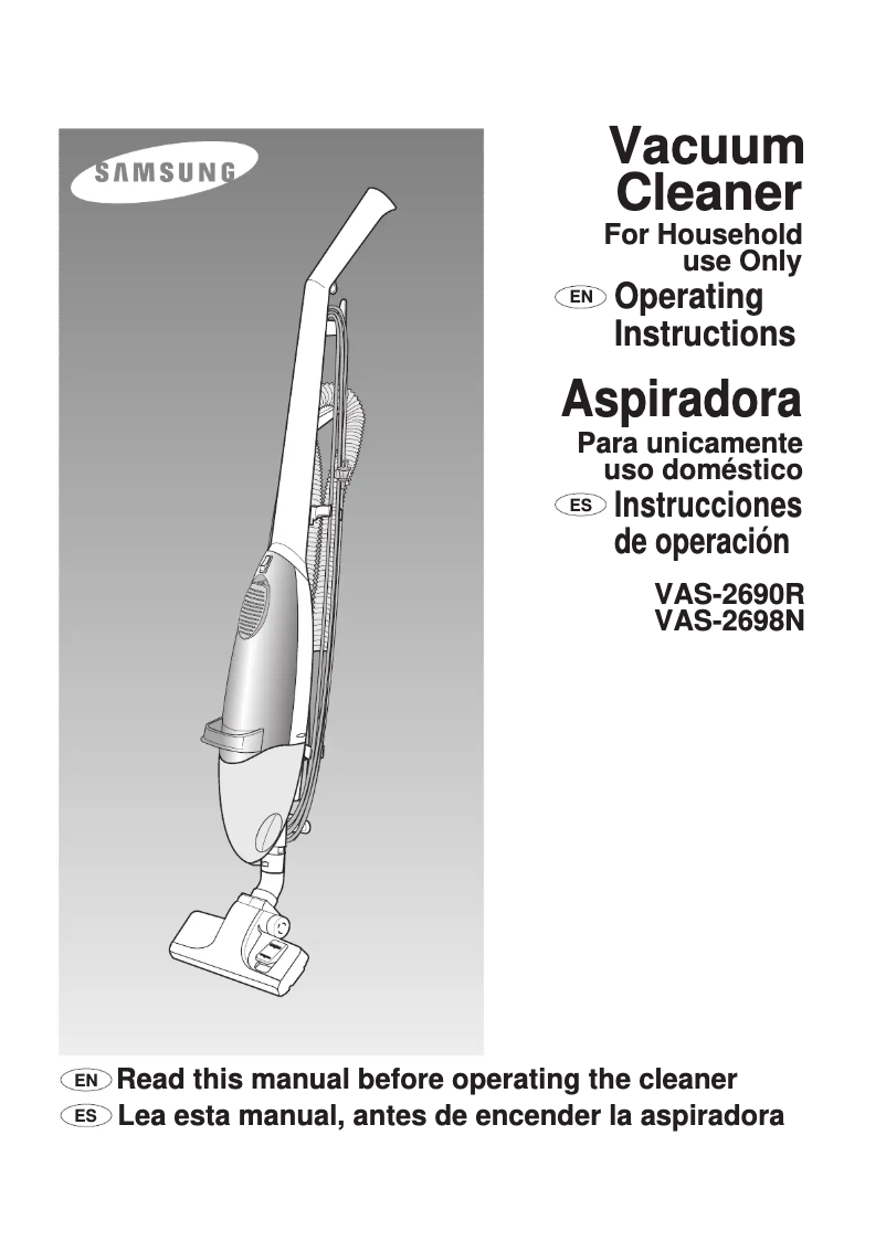 Page n°1 - Manuel utilisateur Samsung VAS-2690R