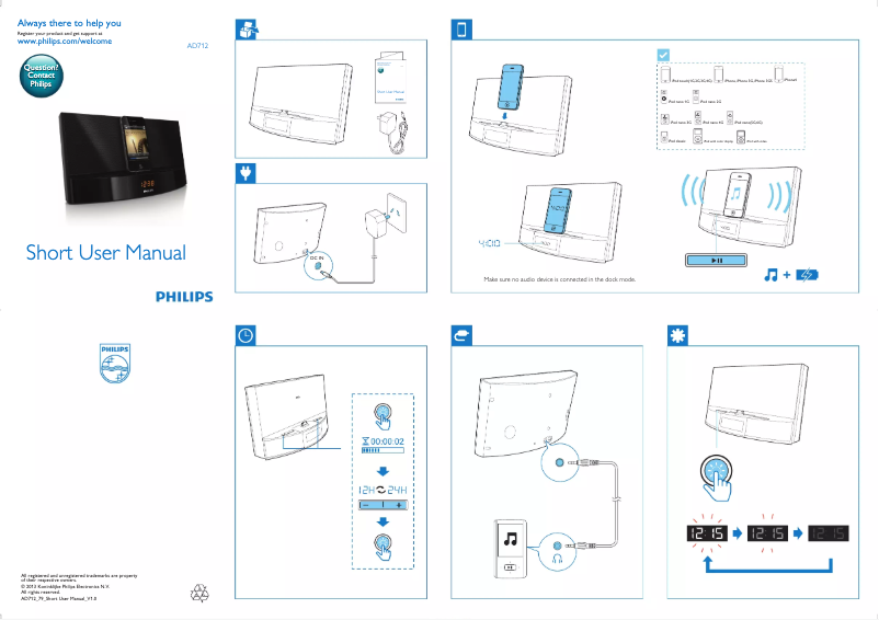 Image de la première page du manuel de l'appareil AD712