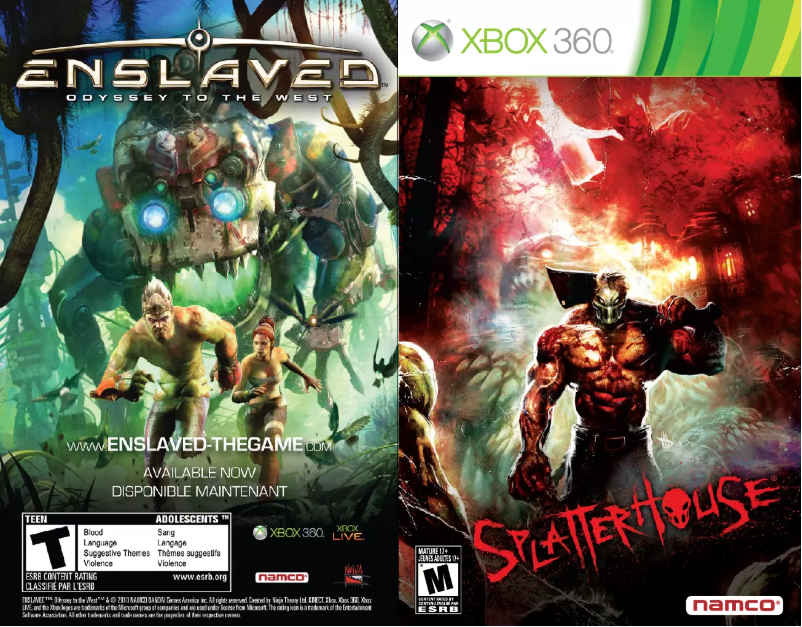 Image de la première page du manuel de l'appareil Splatterhouse (Xbox 360)