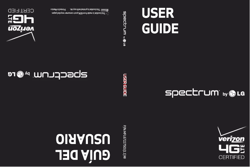 Page n°1 - Manuel utilisateur LG Spectrum