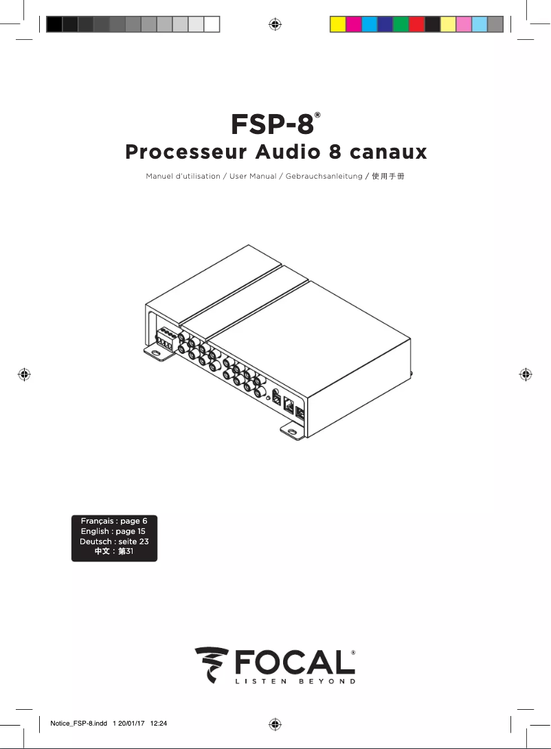 Página 1 del manual Manual de usuario Focal FSP-8