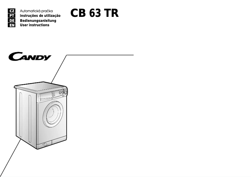 Image de la première page du manuel de l'appareil CB63TR