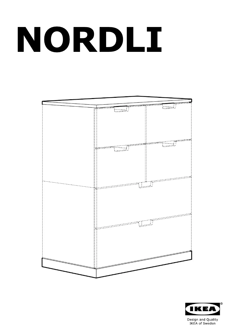 Page 1 de la notice Manuel utilisateur Ikea NORDLI 003.834.85