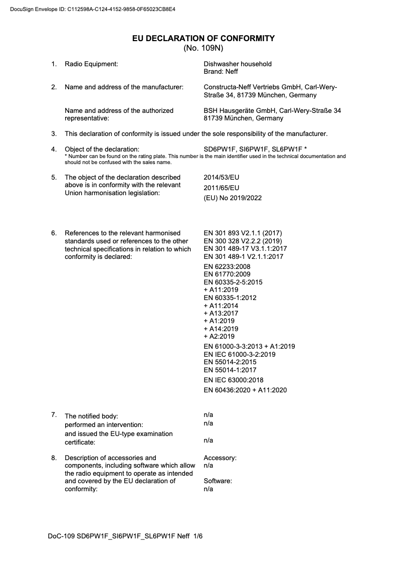Page n°1 - Mode d'emploi Neff S255HTX15E